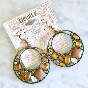 Amber Stone Earrings